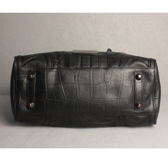 Y2K L.A.M.B Gwen Stefani Leather Croc Pattern Luxury Designer Handbag - Picture 5 of 16